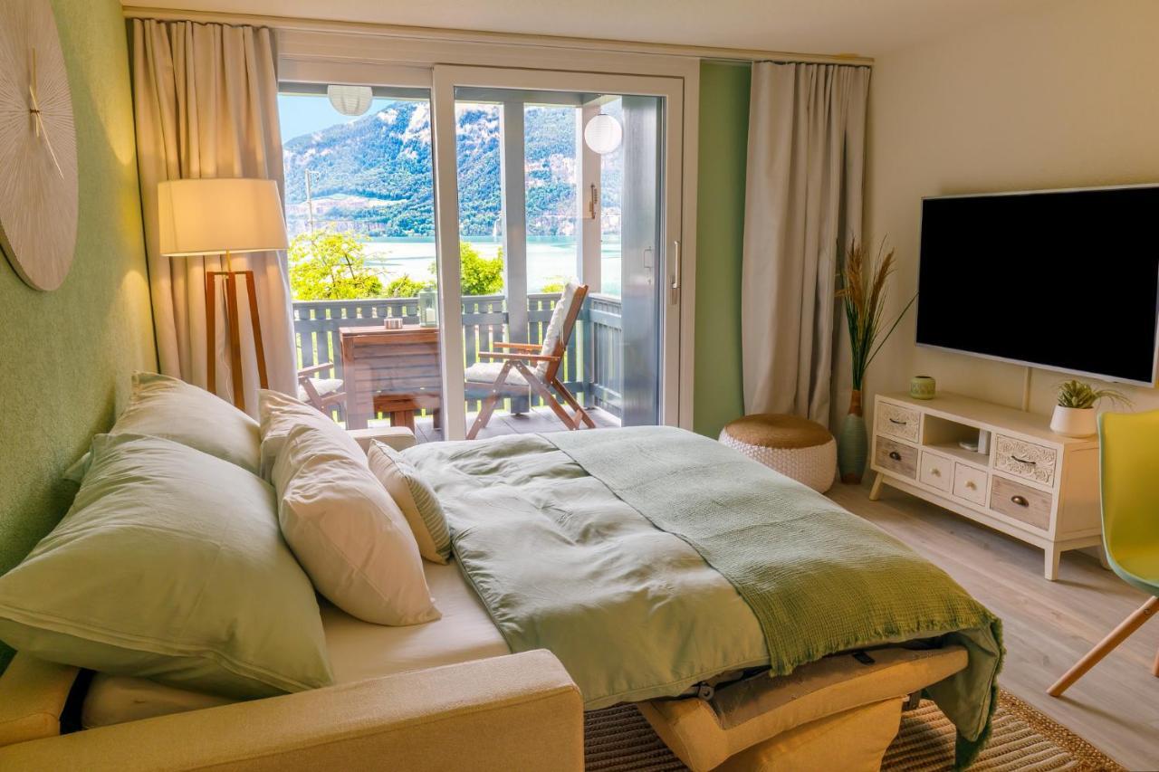 Strandhuesli Directly On Lake Thun Darligen ภายนอก รูปภาพ