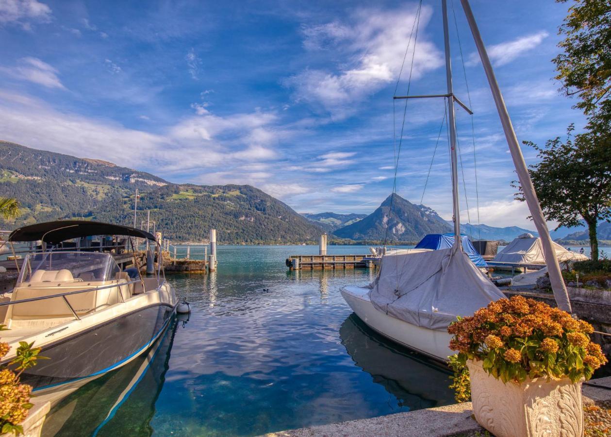 Strandhuesli Directly On Lake Thun Darligen ภายนอก รูปภาพ